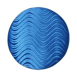 כסא תופים עגול Pork Pie – Blue Swirl קטיפה | בסיס דו־תומך יציב