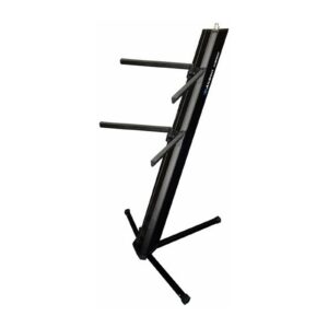 Alctron KS100 — סטנד ספיידר לקלידים שתי קומות מאלומיניום (35 ק״ג לכל קומה) צבע שחור