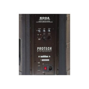 רמקול אקטיבי 15 אינץ’ דגם 500A מבית Pro Tech – רמקול מקצועי עם סאונד חזק ואיכותי לאירועים