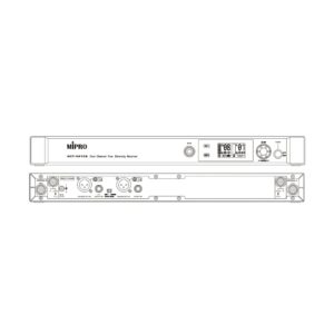 מקלט כפול למיקרופונים אלחוטיים 5.8GHz עם אנטנות פריקות – איכות צליל גבוהה ומסך OLED גרפי