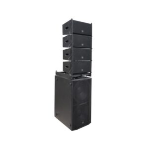 רמקולי 2X1″ + 1X10″ רמקול LINE ARRAY בצבע שחור דגם 21X מבית TLA – רמקול מקצועי עם פיזור סאונד רחב ומדויק