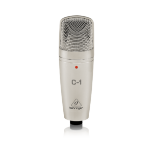 מיקרופון קונדנסר אולפני C-1 מבית BEHRINGER – מיקרופון מקצועי עם קפסולה גדולה וצליל מעולה