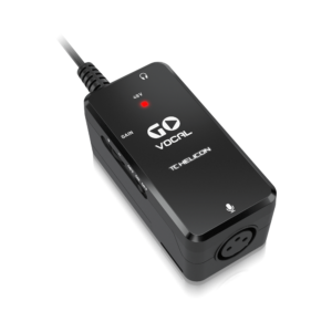 כרטיס קול נייד לגיטרה GO VOCAL מבית TC Helicon – כרטיס קול מקצועי עם XLR, פנטום 48V ויציאת אוזניות