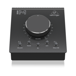 בקר שליטה אולפני STUDIO M מבית Behringer – בקר פסיבי עם פונקציות Mono, Mute ו-Dim