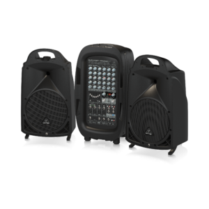 מערכת הגברה קומפקטית 8 ערוצים Behringer PPA2000BT עם טכנולוגיית בלוטות’ ומיקרופון אלחוטי אופציונלי