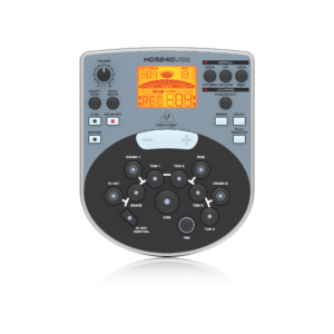 סט תופים אלקטרוני 8 חלקים עם מודול HDS240USB ו USB MIDI – 175 צלילים 15 סטים פאדים דאבל זון ומסך LCD לאימון שקט והפקה