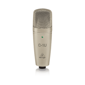 מיקרופון קונדנסר USB מבית BEHRINGER – מיקרופון מקצועי לשירה וכלים אקוסטיים עם חיבור USB ישיר
