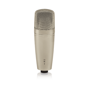 מיקרופון קונדנסר USB מבית BEHRINGER – מיקרופון מקצועי לשירה וכלים אקוסטיים עם חיבור USB ישיר