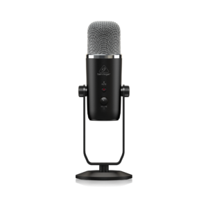 מיקרופון USB אולפני BEHRINGER BIGFOOT רב-תכליתי עם ממשק USB, דפוסי קליטה משתנים ומעמד שולחן להתאמה אישית