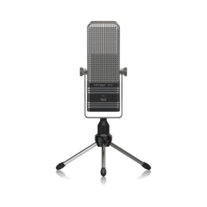 מיקרופון שידור קונדנסר USB BEHRINGER BV44 עם קפסולה וינטג’ ותכונות בידוד רעשים לפודקאסטים, סטרימינג וגיימינג