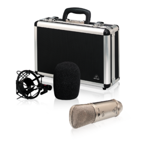 מיקרופון קונדנסר אולפני B-1 מבית BEHRINGER – מיקרופון קפסולה גדולה מצופה זהב באיכות שמע מעולה