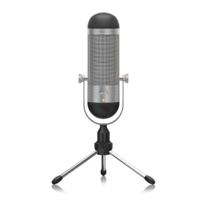מיקרופון שידור קונדנסר USB BEHRINGER BVR84 עם קפסולה וינטג’ אייקונית וסאונד מקצועי לפודקאסטים, סטרימינג ומוזיקה