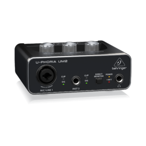 כרטיס קול USB UM2 מבית BEHRINGER עם XENYX Mic Preamplifier – איכות אודיו מקצועית, יציאות 2×2