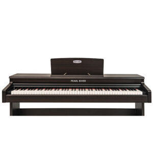 פסנתר חשמלי V03 PRO שחור PEARL RIVER – פסנתר דיגיטלי רהיט עם 88 קלידים שקולים, Bluetooth, USB-MIDI, מצב Split ושלישיית פדלים