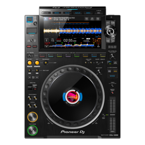 CDJ-3000 מערכת DJ מקצועית עם מסך מגע 9 אינץ’, מנוע ישיר, אפקטים עיבוד שמע מתקדם, תאימות ל-rekordbox ו-Serato, איכות סאונד גבוהה.