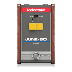 פדאל CHORUS לגיטרה חשמלית JUNE-60 CHORUS מבית TC Electronic – אפקט מודולציה מקצועי לגיטרה