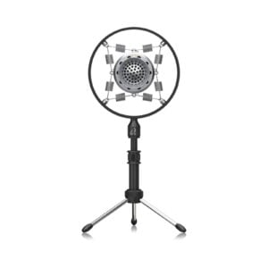מיקרופון סופר-כיווני קונדנסר USB BEHRINGER BV635 עם קפסולה וינטג’ ומעמד קפיצי, אידיאלי לפודקאסטים, סטרימינג וגיימינג