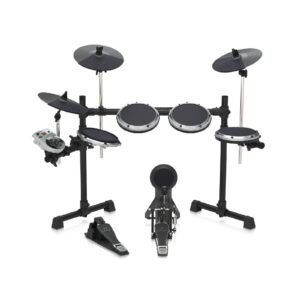 סט מערכת תופים אלקטרונית 8 חלקים HDS110USB ו־USB MIDI – 123 צלילים, 15 סטים, סנר דאבל זון ואימון שקט בבית