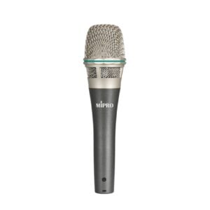 רגישות גבוהה קונדנסר לשירה מיקרופון MIPRO MM-80 עם מודול MU-80 – דפוס קרדיואידי ויכולות דיכוי פידבק