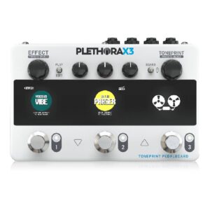 פדאל לגיטרה עם שרשור TC Electronic PLETHORA X3 – פדאל עם עד 3 אפקטים בו זמנית לגיטרה