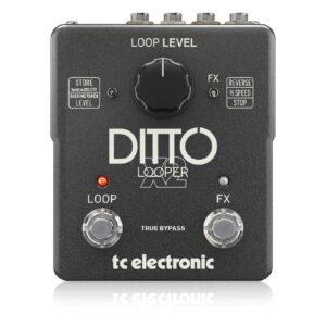 פדאל Looper סטריאופוני TC Electronic DITTO X2 LOOPER – פדאל לגיטרה עם שני לחצנים לשליטה על ה-Loop וה-FX