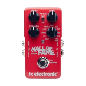 פדאל Reverb עם טכנולוגיית TonePrint ו-16 סוגי Reverb לגיטרה TC Electronic HALL OF FAME 2X4 REVERB – פדאל מקצועי לגיטרה עם אפקטים מותאמים אישית