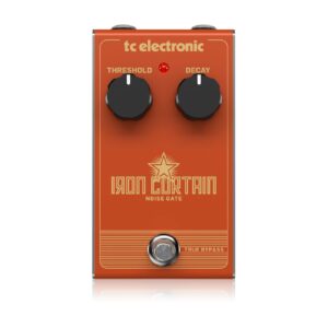 פדל נויז-גייט IRON CURTAIN NOISE GATE מבית TC Electronic – פדל אפקט גיטרה מקצועי עם קומפרסור וסינון רעש