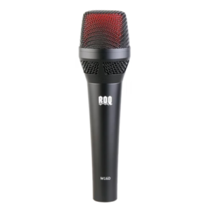 מיקרופון דינאמי M16D-B XLR ROQ AUDIO – איכות סאונד מקצועית, חיבור XLR והפחתת רעשים לאולפנים והופעות