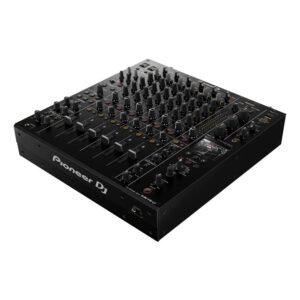 DJM-V10-LF מיקסר DJ מקצועי עם 6 ערוצים, אפקטים מתקדמים, תאימות ל-rekordbox ו-Serato DJ Pro, איכות סאונד גבוהה.