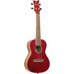 יוקללה קונצרט Ortega Element – Metallic Red (RUEL‑MRD) + תיק מרופד