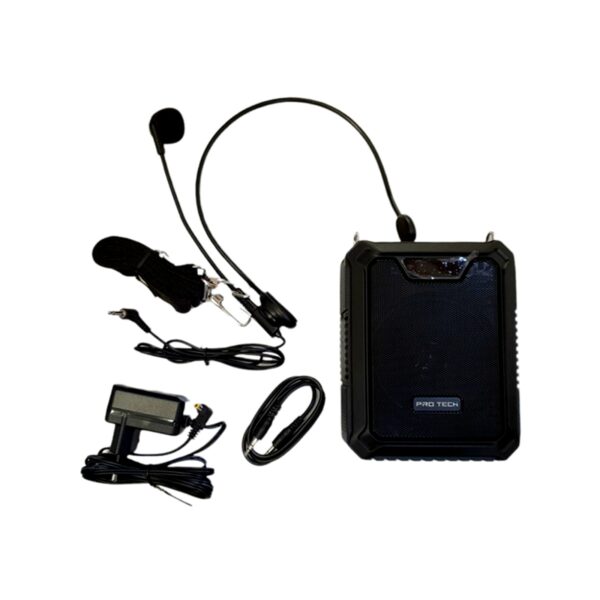 רמקול מוגבר נייד שחור פרו טק Bluetooth MP3 מדונה תמונה 3