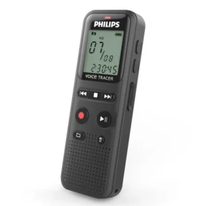 טייפ מנהלים דיגיטלי PHILIPS 8GB קומפקטי עם הפעלה קולית, עד 44 שעות הקלטה וזיכרון פנימי