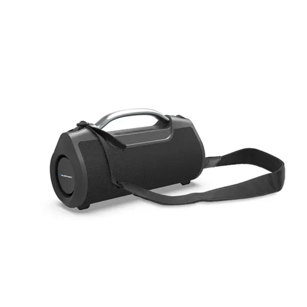 רמקול בלוטוס ענק נייד 60W עמיד במים IPX6 שחור – 4 רמקולים מובנים, סוללה עד 12 שעות, טווח 10 מטר, רצועת כתף מרופדת