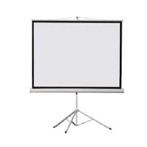 מסך הקרנה רגל MTS-180 בגודל 1.8 מטר על 1.8 מטר מבית ATLASTAND