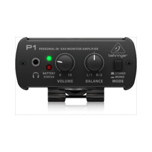 מגבר אוזניות אישי Behringer עם יציאות XLR כפולות, שליטה על עוצמת השמע ומיקס – עמיד ומסוגל לפעול עד 12 שעות