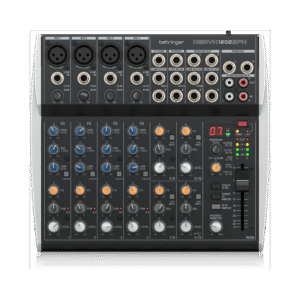 מיקסר 12 ערוצים קומפקטי עם אפקטים ו‑USB — Behringer XENYX 1202SFX