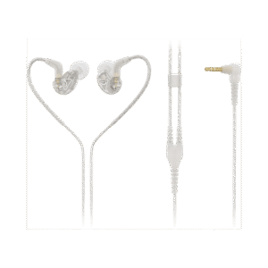 אוזניות סטודיו Earphones שקופות למוניטורינג מקצועי – בידוד רעשים וצליל מדויק עם דרייברים מיקרו דינמיים