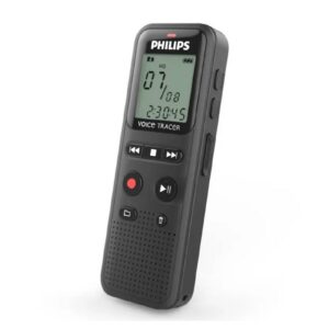 טייפ עם הפעלה קולית PHILIPS 8GB קומפקטי עם הפעלה קולית, עד 44 שעות הקלטה וזיכרון פנימי