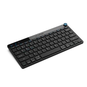 JLab GO Keyboard מקלדת אלחוטית קומפקטית – Bluetooth או USB, מעבר בין שלושה מכשירים, מקשים שקטים, חיי סוללה ארוכים