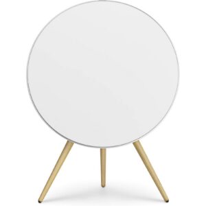 Bang & Olufsen Beoplay A9 דור 4 – רמקול אלחוטי לבית Wi-Fi ובלוטות, 480W, 7 דרייברים, Active Room Compensation, AirPlay 2 ו-Chromecast, שחור עם רגלי אגוז