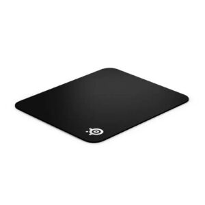 משטח עכבר קשיח לגיימינג SteelSeries QcK Hard Pad – משטח עכבר קשיח לגיימינג עם חיכוך נמוך ובסיס גומי נגד החלקה, תואם חיישן אופטי ולייזר, 320×270×3 מ״מ