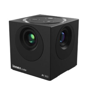 מצלמת ועידה למרכז השולחן Innex Cube מצלמת ועידה 360° 4K עם בינה מלאכותית לחדרי ישיבות