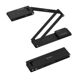 מצלמה משולבת דוק קאם וובקאם Innex DC500 מצלמת מסמכים 4K וובקם עם מיקרופון מבטל רעשים, פוקוס וסיבוב אוטומטי