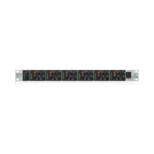 מגבר אוזניות מקצועי 6 ערוצים עם שליטה נפרדת ב-EQ ועוצמת שמע – מארז 19″ 1U למיקס והפצת שמע באולפן והופעות חיות