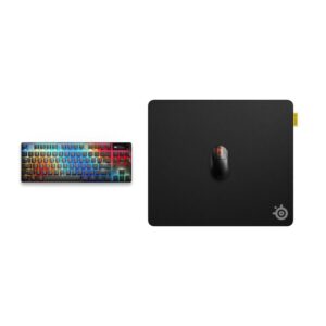 משטח גיימינג SteelSeries QcK Control משטח לעכבר גיימינג – שליטה מדויקת, בסיס מונע החלקה, קצוות תפורים