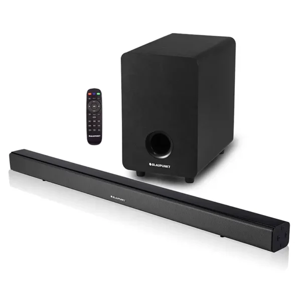 מקרן קול עם סאבוופר אלחוטי לטלוויזיה – Bluetooth אופטי AUX USB קואקסיאלי, מתאים לתלייה על הקיר