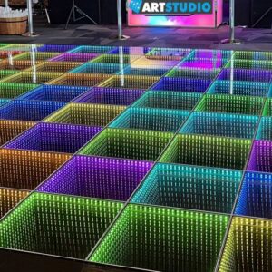 רצפת ריקודים LED להשכרה – מודול 50×50 ס״מ לעיצוב עולמות אירועים | פתרון תאורה ודינמיקה לאירועים יוקרתיים