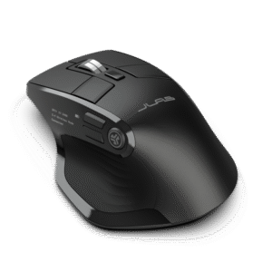 עכבר אלחוטי ארגונומי JLab Epic Mouse עם Bluetooth 5.2, כפתורים ניתנים לתכנות ותצוגת OLED