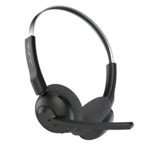 JLab Go Work Pop Wireless – אוזניות אלחוטיות לעבודה עם מיקרופון בום וסינון רעשים, Bluetooth Multipoint, מעל 50 שעות סוללה, קלות משקל עם כריות Cloud Foam