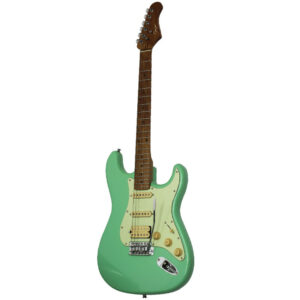 גיטרה חשמלית סטרטוקסטר וינטג Smiger בסגנון Fender Vintage Stratocaster עם טרמולו, 3 פיקאפים ו־5 מצבים – 22 סריגים